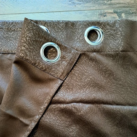 Dark Brown Thermal Blackout Curtains with Grommet (Pair) - Picture 2 of 2